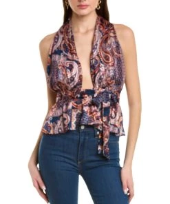 Promo 🌟 women Traffic People Cross my Heart Crop Top 🥰