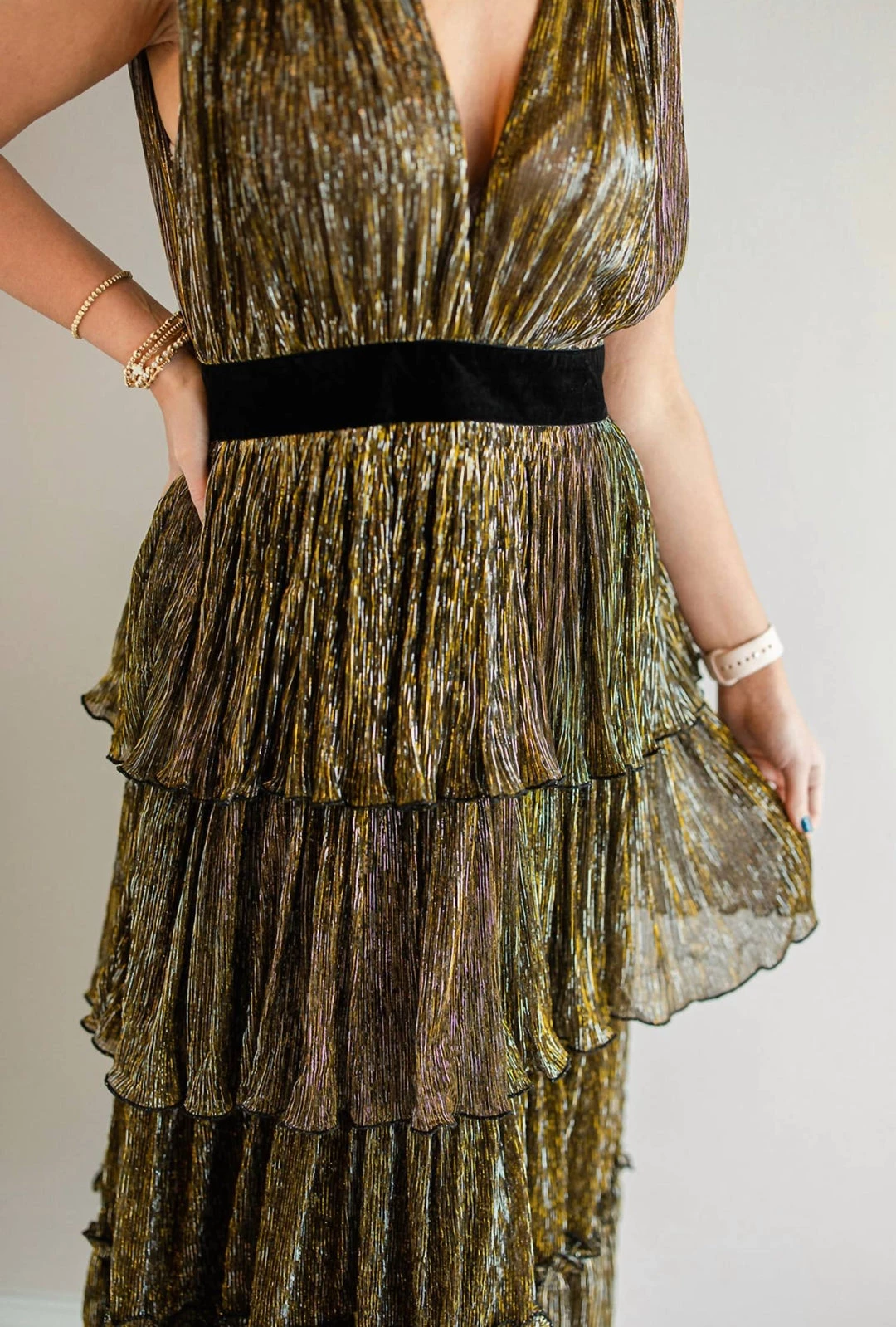 Best deal ๐ Traffic People ๐ฉ women Apogee ๐ Dress in Metallic ๐ - Image 3