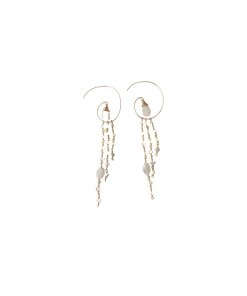 Best Sale ๐ A Blonde and Her Bag Jewelry ๐ฉ women Jessica Hoop Earring in Moonstone ๐