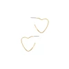 Hot Sale ⭐ A Blonde and Her Bag Jewelry 👩 women Polished Gold Heart Earring 😀