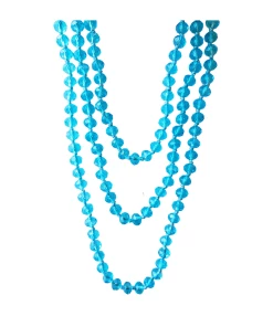 Best deal 🎉 A Blonde and Her Bag Jewelry 👩 women Aqua Blue Crystal Beaded Necklace 🥰