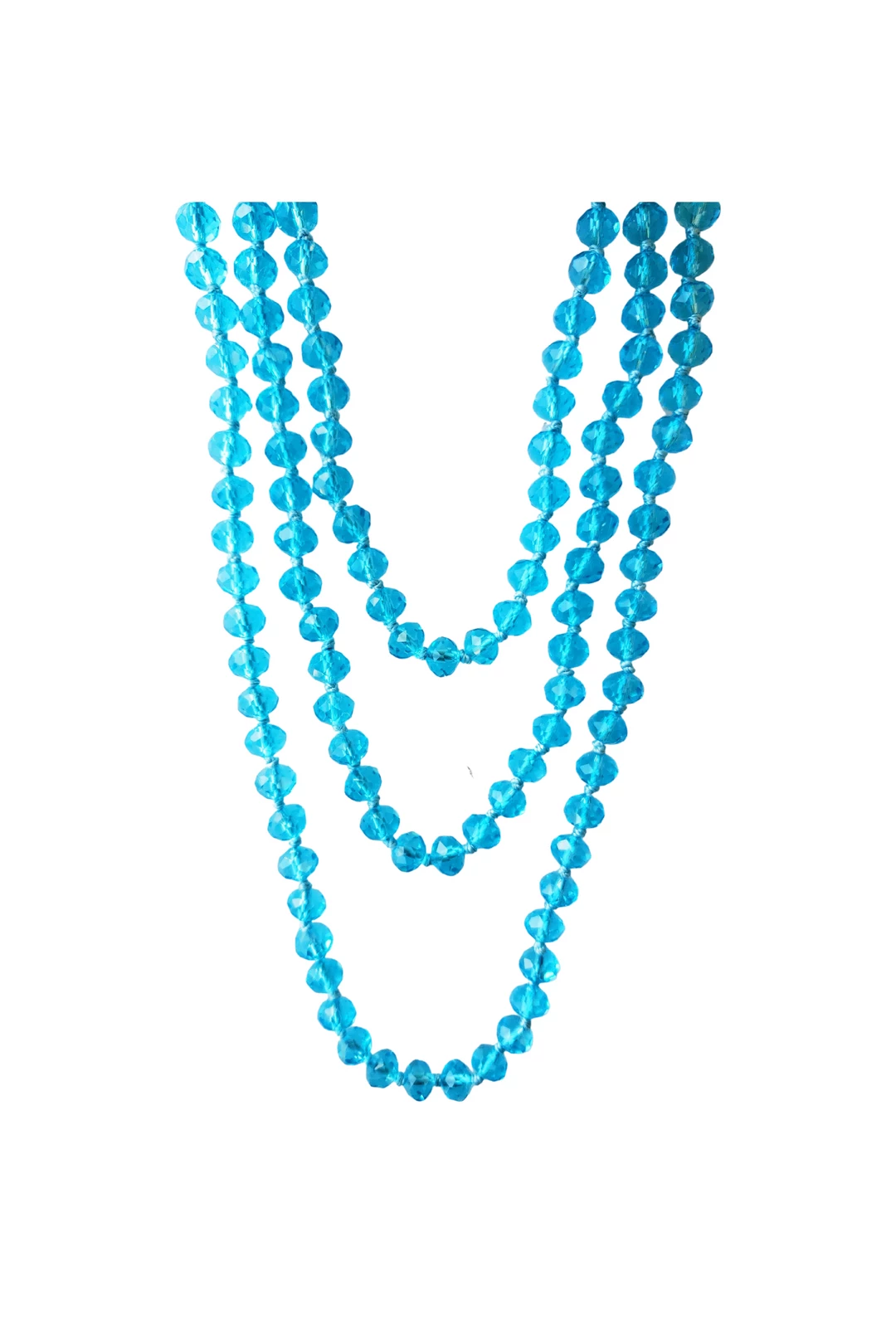 Best deal π A Blonde and Her Bag Jewelry π© women Aqua Blue Crystal Beaded Necklace π₯°