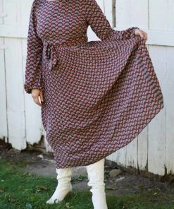 Best Sale 🧨 Traffic People 👩 women Beckette Minipleat Midi 👗 Dress in Multi 🎁