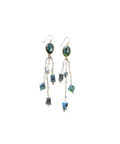 Flash Sale ✨ A Blonde and Her Bag Jewelry 👩 women Catalina Earring in Labradorite 🌟