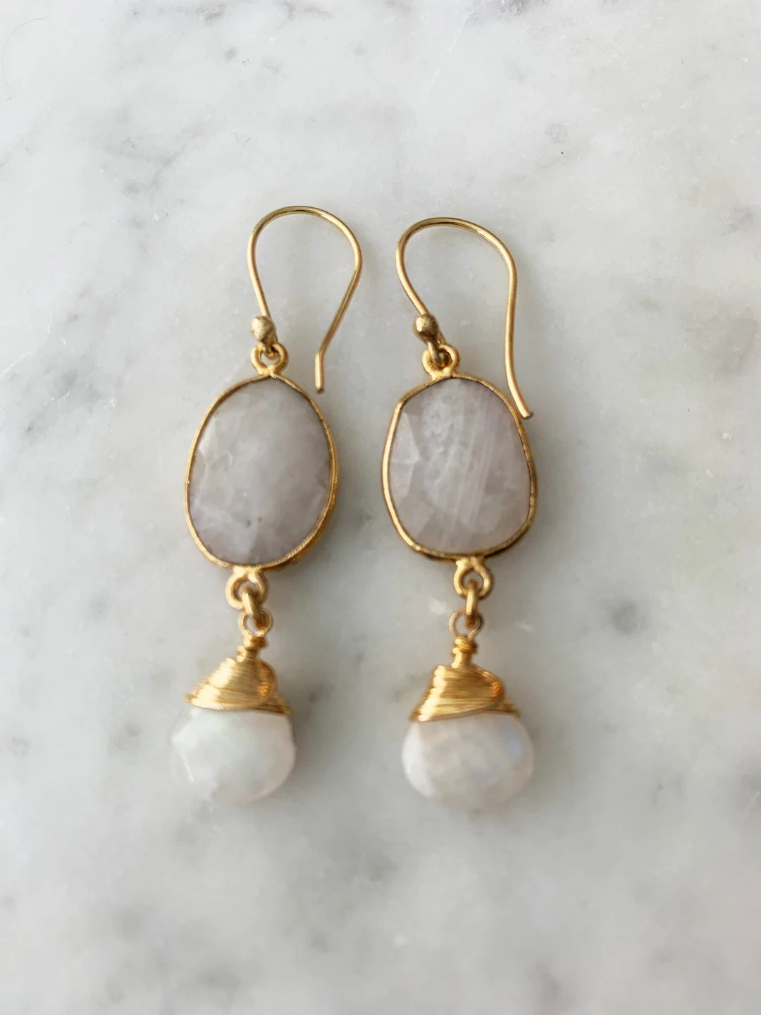 Best Pirce π A Blonde and Her Bag Jewelry π© women Victoria Ojai Earring in Moonstone π