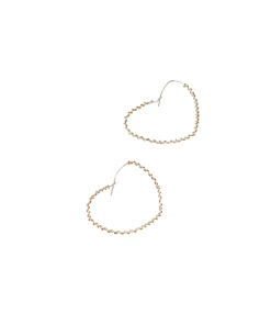 Best Pirce 😉 A Blonde and Her Bag Jewelry 👩 women Wrapped Around the Heart Earring in Silver with Gold Wrap ❤️