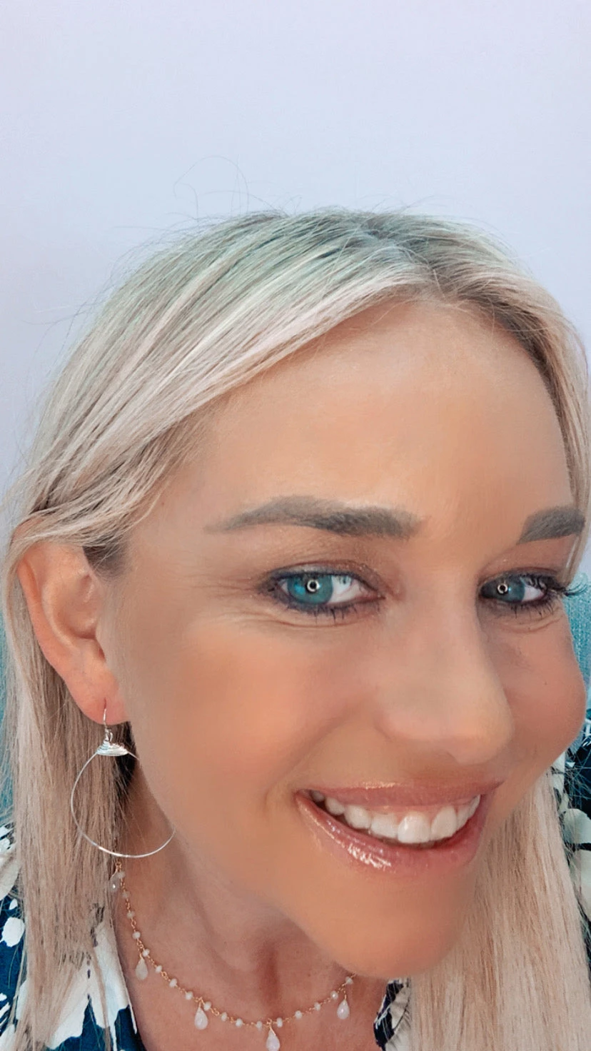 Buy ๐ A Blonde and Her Bag Jewelry ๐ฉ women Large Featherweight Hoop Earring in Silver with Silver Wrap ๐ - Image 3