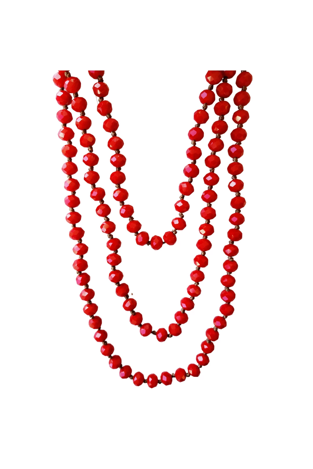 Best Pirce π₯° A Blonde and Her Bag Jewelry π© women Cherry Red Crystal Beaded Necklace π§¨