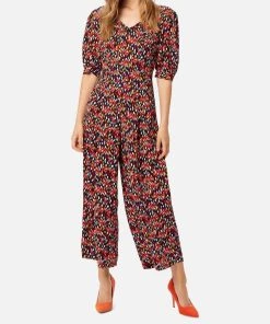 Flash Sale 🥰 Traffic People 👩 women Evangelista Confetti Open Back Jumpsuit in Multi 🔔