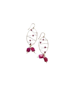 Outlet 🛒 A Blonde and Her Bag Jewelry 👩 women Malibu Earring in Ruby ⌛