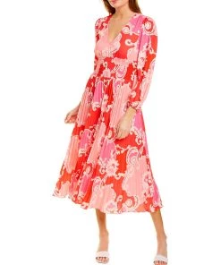 Best Pirce 👏 women Traffic People Aurora Midi 👗 Dress 🛒