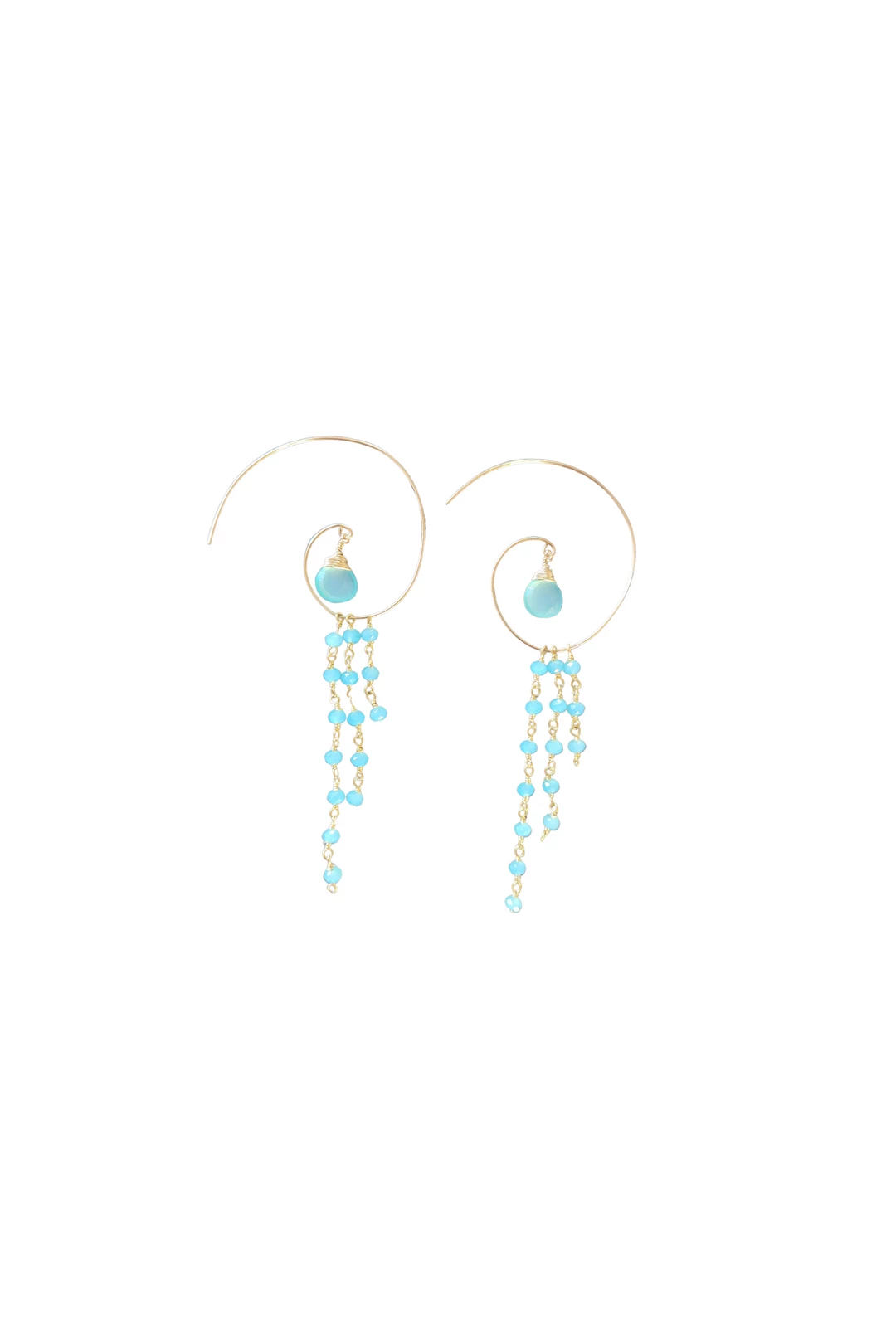 Best Pirce π A Blonde and Her Bag Jewelry π© women Jessica Hoop Earring in Chalcedony π