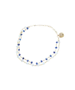 Cheapest 🎉 A Blonde and Her Bag Jewelry 👩 women Willow Bracelet in Sapphire and Moonstone 👏
