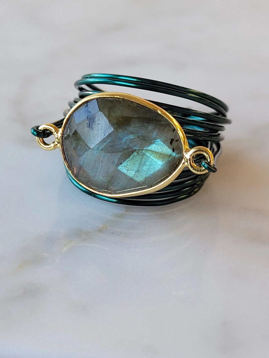Promo β¨ A Blonde and Her Bag Jewelry π© women Torrey Ring in Green with Labradorite π - Image 2