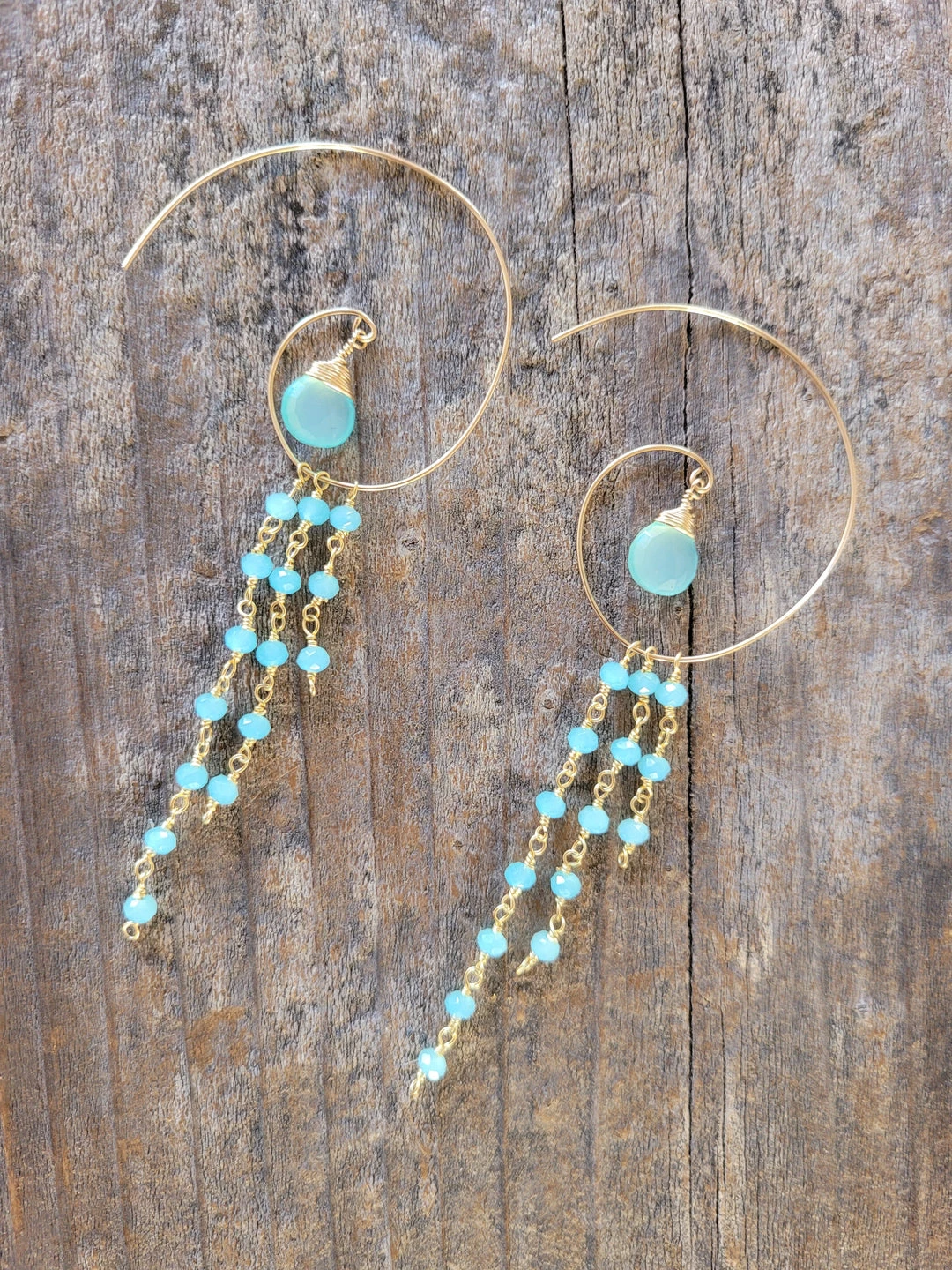 Best Pirce π A Blonde and Her Bag Jewelry π© women Jessica Hoop Earring in Chalcedony π - Image 2