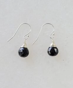 Outlet ✨ A Blonde and Her Bag Jewelry 👩 women Jill Short Drop Earring in Black Onyx 🌟