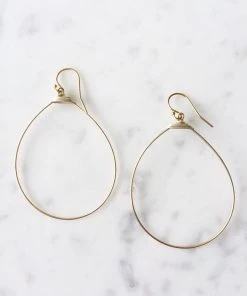 Flash Sale 🔥 A Blonde and Her Bag Jewelry 👩 women Large Featherweight Hoop Earring Gold Hoop with Silver Wrap ✔️