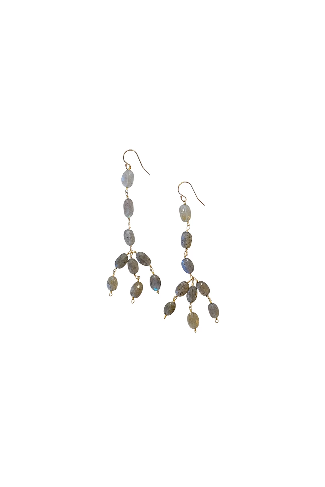 Top 10 โ๏ธ A Blonde and Her Bag Jewelry ๐ฉ women Labradorite 3 Tier Drop Earrings ๐