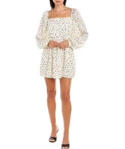 Promo 👍 women Traffic People Raindrops Falling Mini 👗 Dress 👍