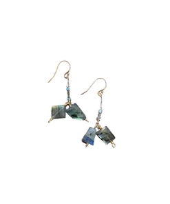 Top 10 🧨 A Blonde and Her Bag Jewelry 👩 women Del Mar Earring in Labradorite 🧨