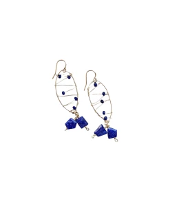 Best deal 🥰 A Blonde and Her Bag Jewelry 👩 women Malibu Earring in Sapphire 🔔